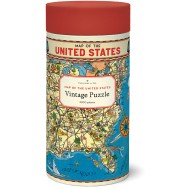 USA map Vintage Pussel 1000 bitar